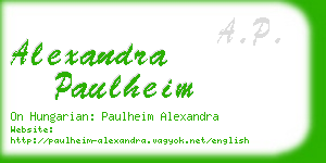 alexandra paulheim business card